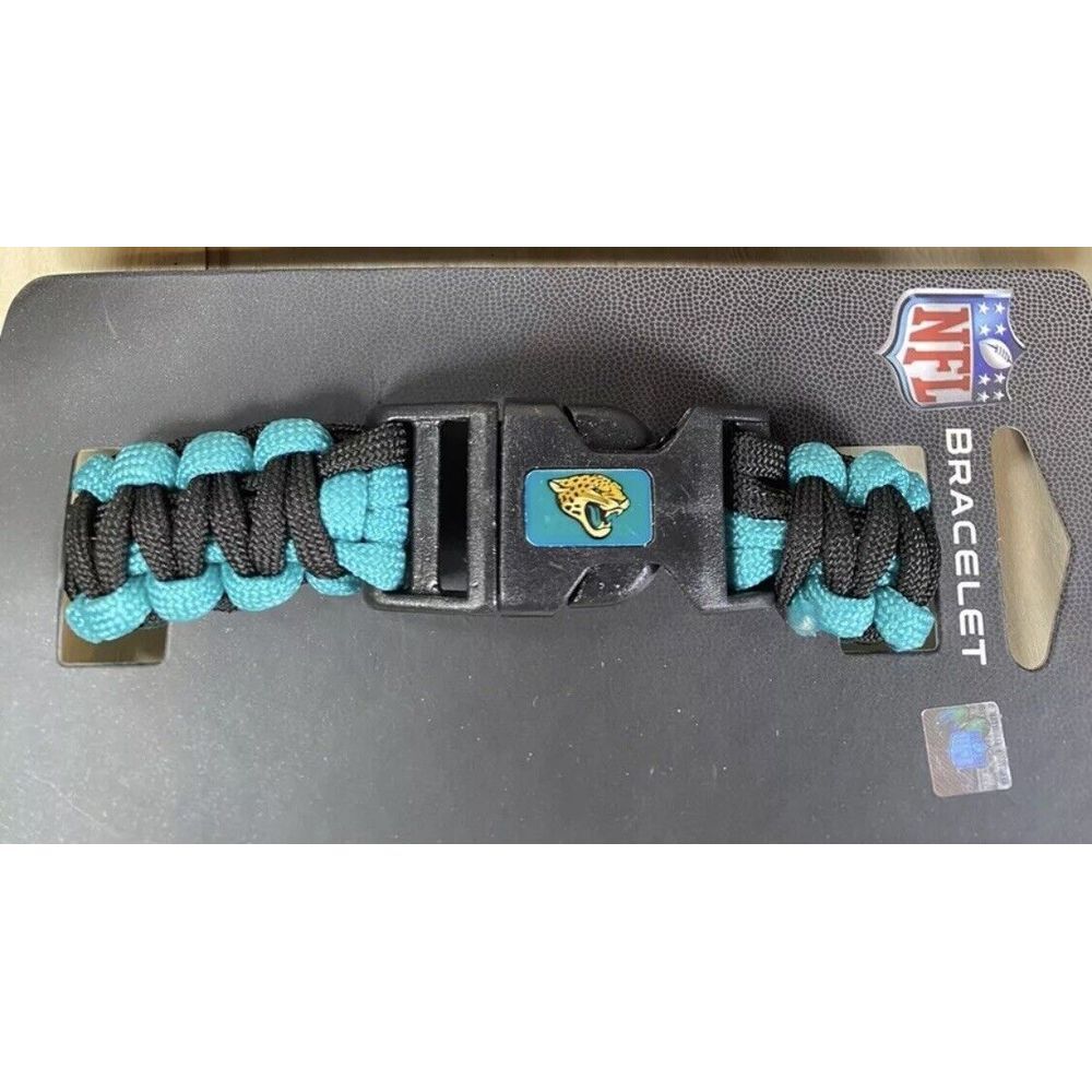 Jacksonville Jaguars  NFL‎ Football Paracord Bracelet Team Colors Logo New
